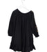 A Black Long Sleeve Dresses from Velveteen in size 5T for girl. (Back View)