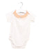 A White Short Sleeve Bodysuits from Chateau de Sable in size 6-12M for girl. (Front View)