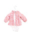 A Pink Long Sleeve Bodysuits from Jacadi in size 3-6M for girl. (Back View)