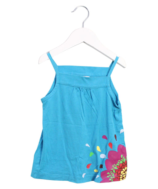 A Blue Sleeveless Tops from Hanna Andersson in size 18-24M for girl. (Front View)