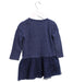 A Navy Long Sleeve Dresses from Seed in size 12-18M for girl. (Back View)