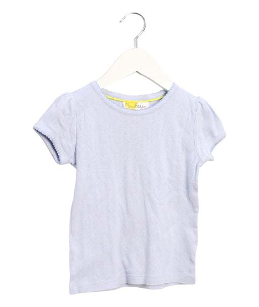 A Blue Short Sleeve Tops from Boden in size 4T for girl. (Front View)