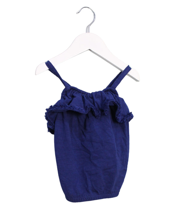 A Navy Sleeveless Tops from Tea in size 4T for girl. (Front View)