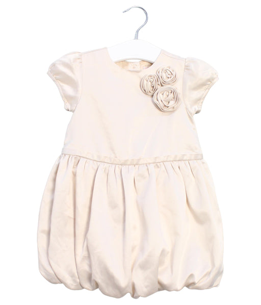 A Gold Short Sleeve Dresses from Janie & Jack in size 12-18M for girl. (Front View)