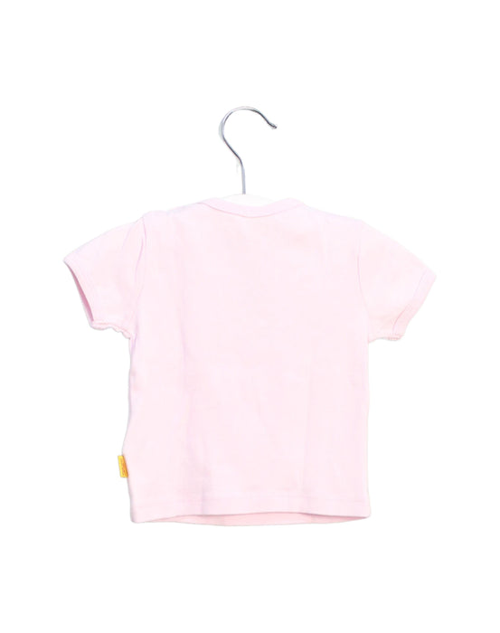A Pink Short Sleeve T Shirts from Steiff in size 0-3M for girl. (Back View)