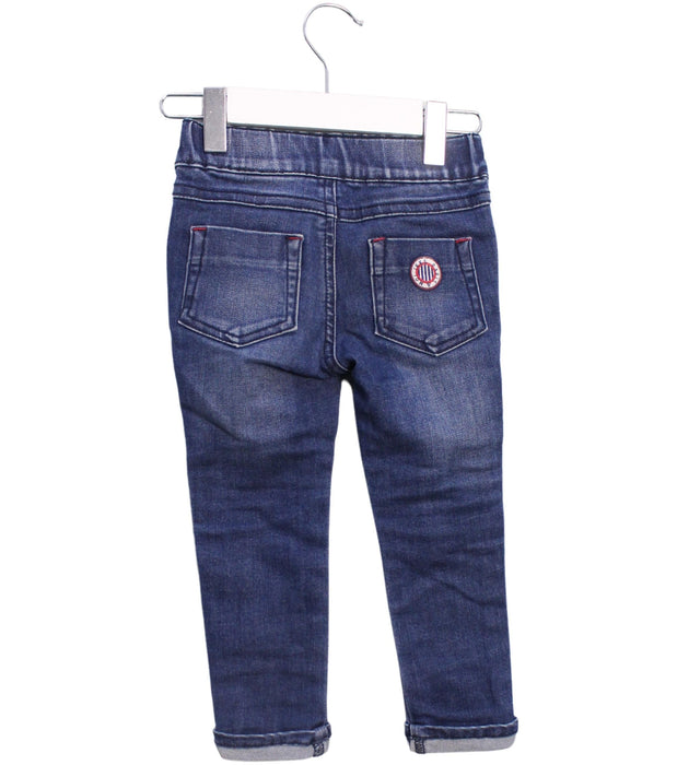 A Blue Jeans from IKKS in size 3T for boy. (Back View)