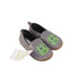 A Grey Slip Ons from Vertbaudet in size 3T for boy. (Front View)
