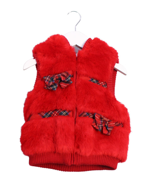 A Red Outerwear Vests from Nicholas & Bears in size 3T for girl. (Front View)