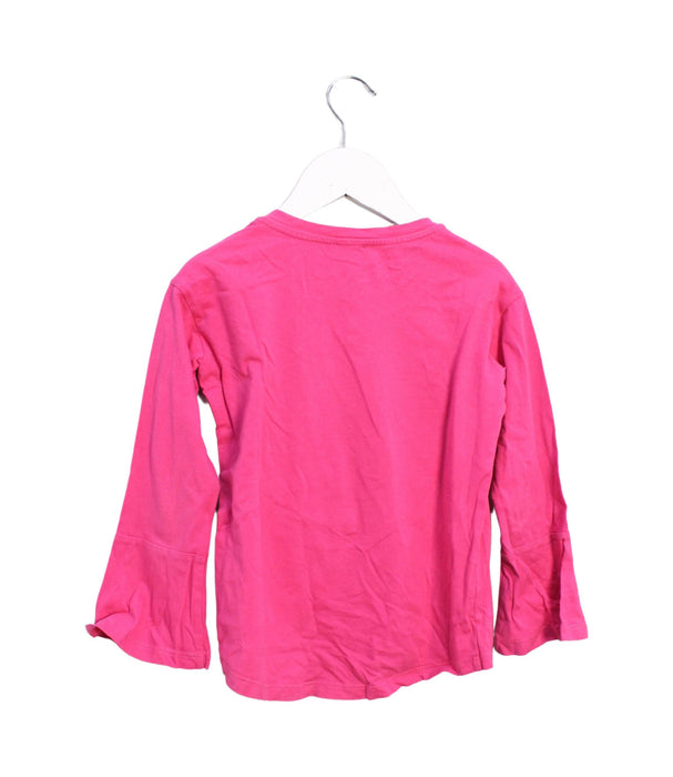 A Pink Long Sleeve Tops from Kenzo in size 5T for girl. (Back View)