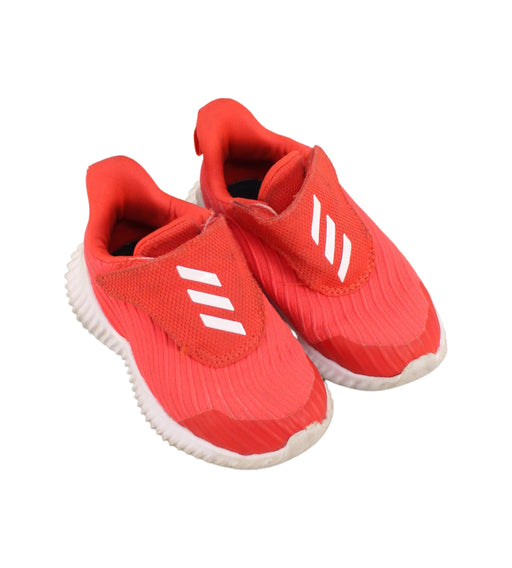 A Orange Slip Ons from Adidas in size 12-18M for boy. (Front View)