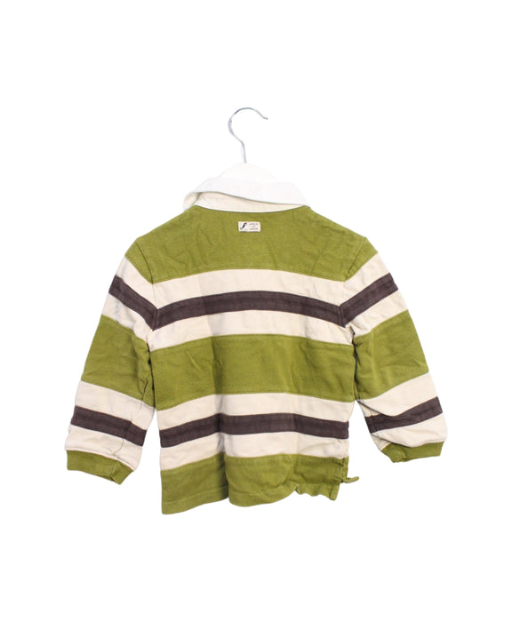 A Green Long Sleeve Polos from Janie & Jack in size 2T for boy. (Back View)
