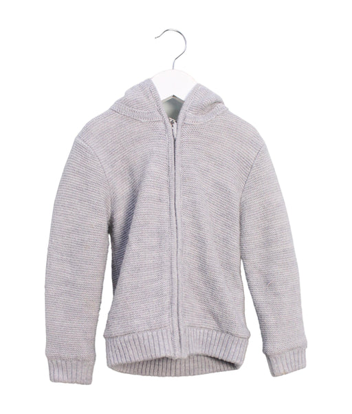 A Grey Lightweight Jackets from Chickeeduck in size 2T for girl. (Front View)