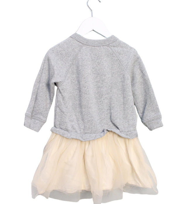 A Grey Sweater Dresses from Crewcuts in size 4T for girl. (Back View)