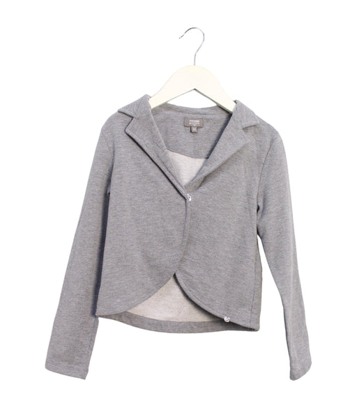 A Grey Lightweight Jackets from Microbe by Miss Grant in size 6T for girl. (Front View)