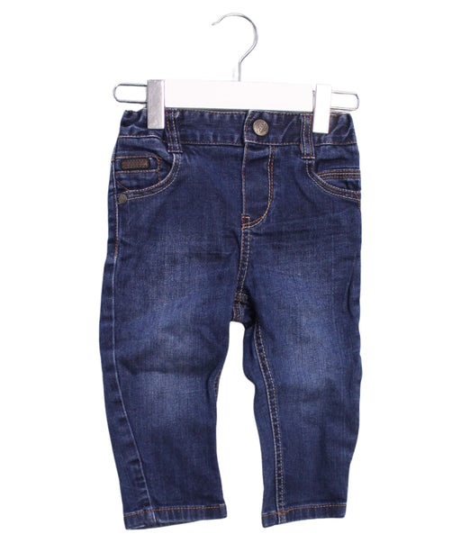 A Navy Jeans from Baker by Ted Baker in size 6-12M for girl. (Front View)