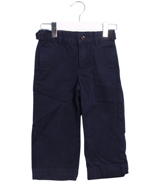 A Navy Casual Pants from Janie & Jack in size 2T for boy. (Front View)