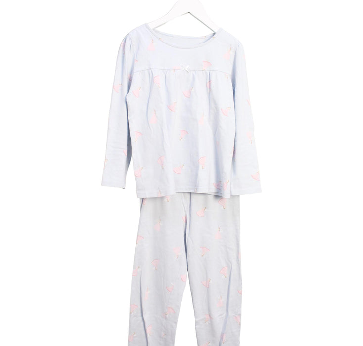 A Blue Pyjama Sets from The Little White Company in size 7Y for girl. (Front View)
