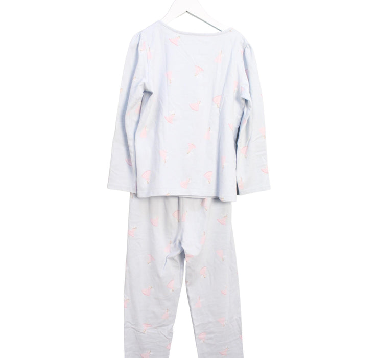 A Blue Pyjama Sets from The Little White Company in size 7Y for girl. (Back View)