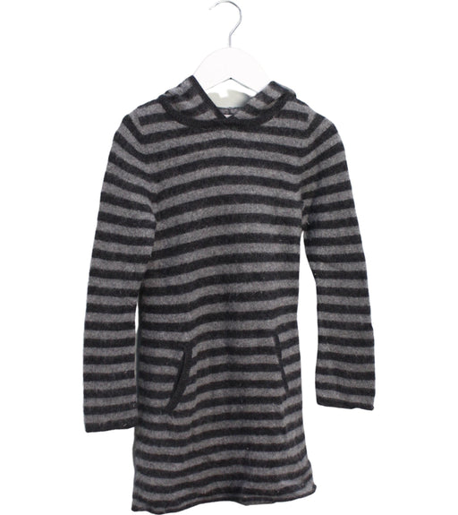 A Black Sweater Dresses from Bonpoint in size 6T for girl. (Front View)