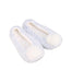 A Blue Slippers from The Little White Company in size 11Y for girl. (Front View)