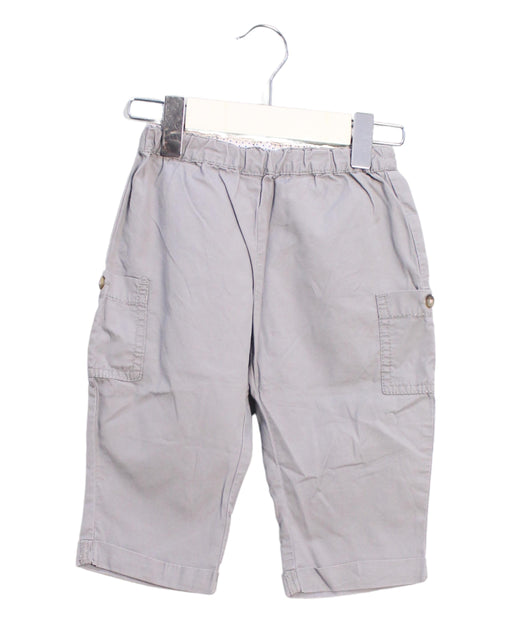 A Grey Casual Pants from Petit Bateau in size 6-12M for boy. (Front View)