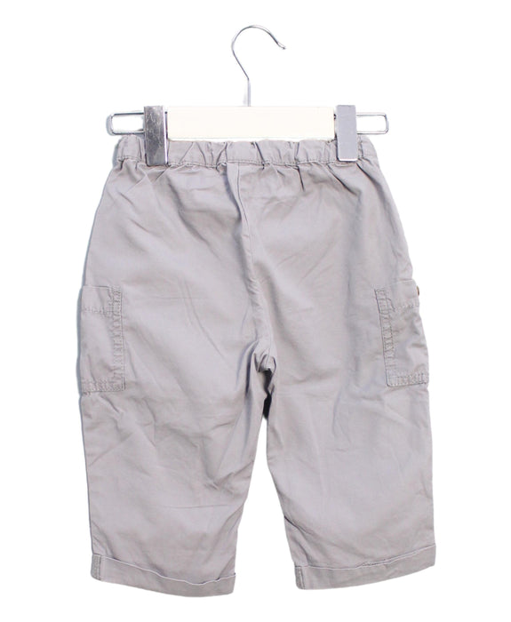 A Grey Casual Pants from Petit Bateau in size 6-12M for boy. (Back View)