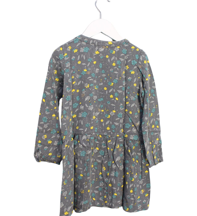 A Grey Long Sleeve Dresses from Tartine et Chocolat in size 5T for girl. (Back View)