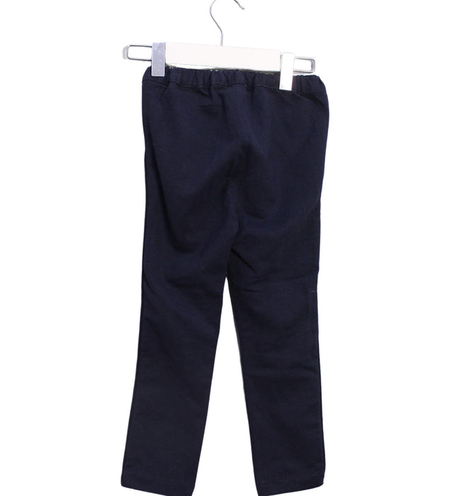 A Navy Casual Pants from Jacadi in size 4T for girl. (Back View)