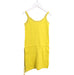 A Yellow Sleeveless Dresses from Excuse My French in size 4T for girl. (Back View)