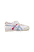 A White Sneakers from Onitsuka Tiger in size 4T for girl. (Back View)