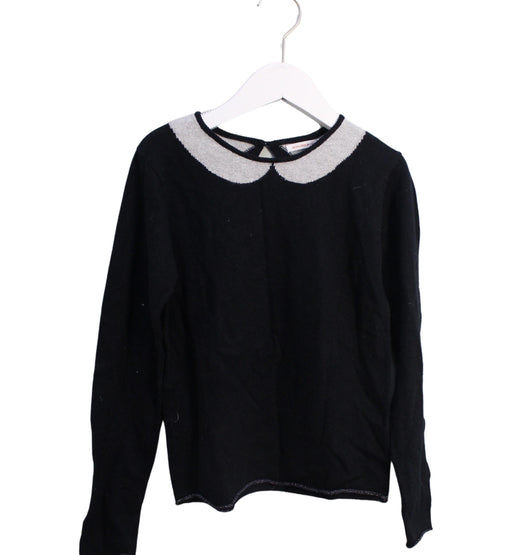 A Black Knit Sweaters from Monoprix in size 10Y for girl. (Front View)