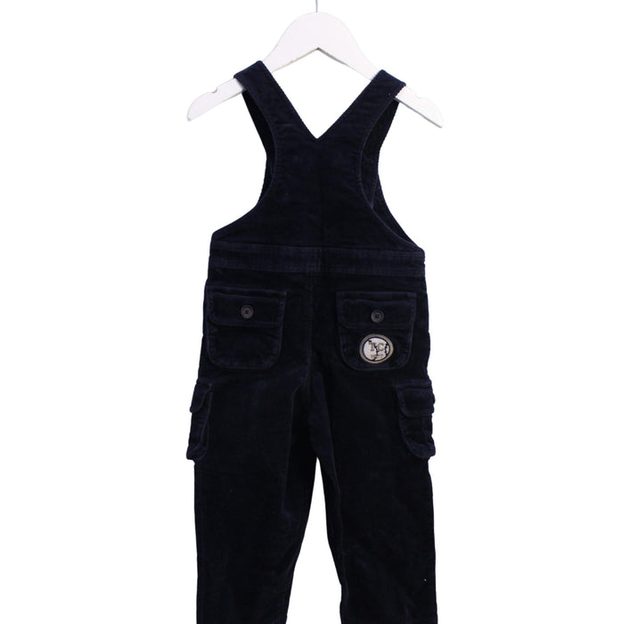 A Navy Long Overalls from Tartine et Chocolat in size 2T for boy. (Back View)
