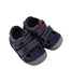 A Navy Sandals from Stride Rite in size 12-18M for boy. (Front View)