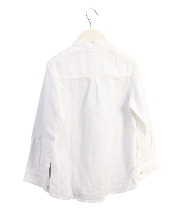 A Ivory Long Sleeve Tops from Foque in size 6T for boy. (Back View)