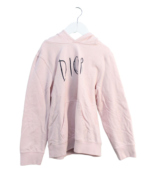 A Pink Hooded Sweatshirts from Dior in size 10Y for girl. (Front View)