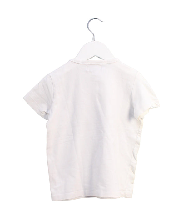 A White Short Sleeve T Shirts from Dirk Bikkembergs in size 4T for boy. (Back View)