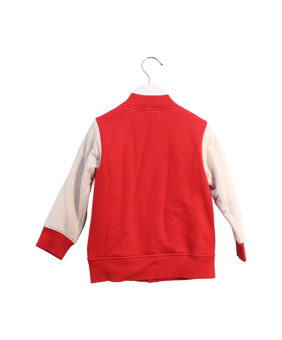 A Red Lightweight Jackets from Miki House in size 2T for boy. (Back View)