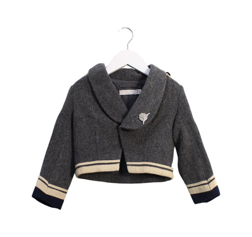 A Grey Lightweight Jackets from Stella McCartney in size 3T for girl. (Front View)