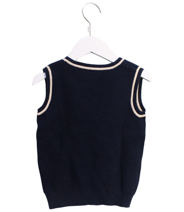A Navy Sweater Vests from Trussardi in size 4T for boy. (Back View)