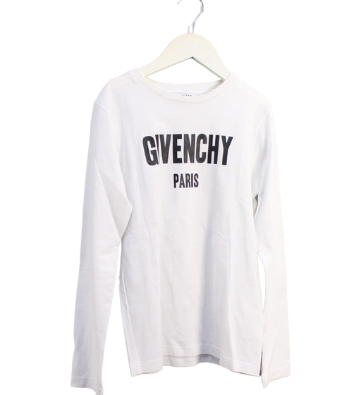 A White Long Sleeve Tops from Givenchy in size 10Y for boy. (Front View)