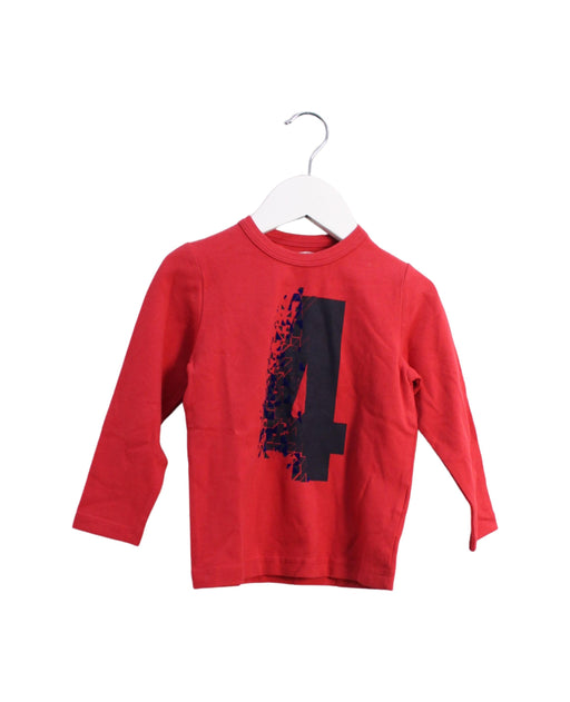 A Red Long Sleeve Tops from Dirk Bikkembergs in size 2T for boy. (Front View)