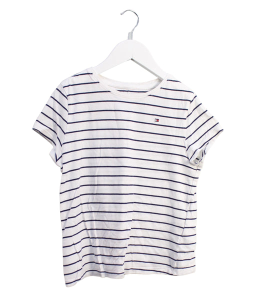 A White Short Sleeve T Shirts from Tommy Hilfiger in size 12Y for boy. (Front View)