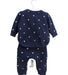 A Navy Pants Sets from Seed in size 0-3M for girl. (Back View)