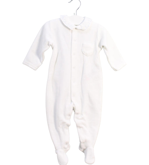 A White Onesies from Bonpoint in size 0-3M for girl. (Front View)