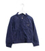 A Navy Lightweight Jackets from Calvin Klein in size 6T for girl. (Front View)