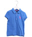 A Blue Short Sleeve Polos from Polo Ralph Lauren in size 6T for girl. (Front View)