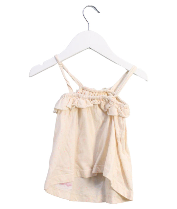 A Ivory Sleeveless Tops from La Compagnie des Petits in size 2T for girl. (Back View)
