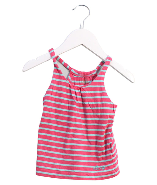 A Pink Sleeveless Tops from La Compagnie des Petits in size 18-24M for girl. (Front View)