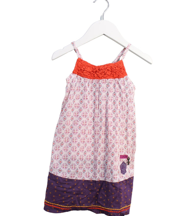 A Multicolour Sleeveless Dresses from La Compagnie des Petits in size 18-24M for girl. (Front View)