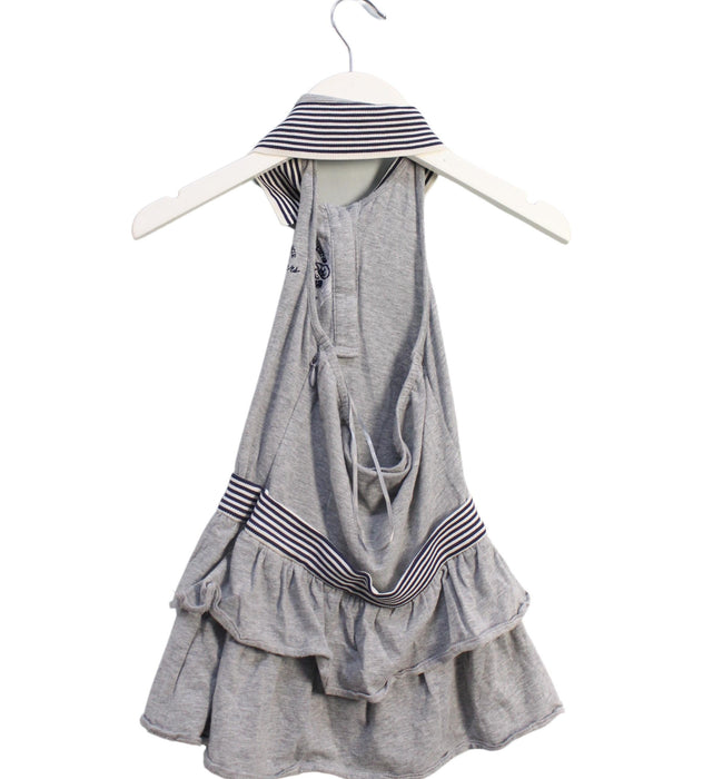 A Grey Sleeveless Dresses from Nicholas & Bears in size 2T for girl. (Back View)